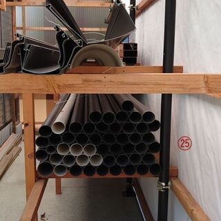 雨樋　縦樋・軒樋・エルボ・取付金物の画像