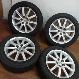 	レクサス 純正 17インチ 17x7.5J PCD114.3 +45 5H 225/50R17 4本 レクサスGS RC等　スタッドレス