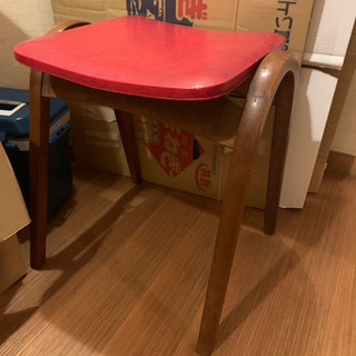 マットチェア　椅子　レッド　赤　1脚のみ