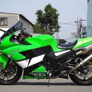ZZR1400 ライムグリーンオールペン　ZX14仕様　メガツアラーモンスター‼︎の画像