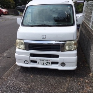 軽キャンピングカー　バモス4WD  WHITEHOUSE製　サイドオーニング付きの画像