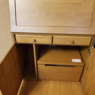 ディノスのロングセラー、パイン天然木ライティングデスク 幅80.5cmの画像