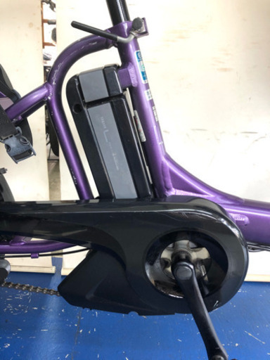 ヤマハ　パスキッスミニ　20インチ 3人乗り 8.9ah 紫　電動自転車　電動アシスト