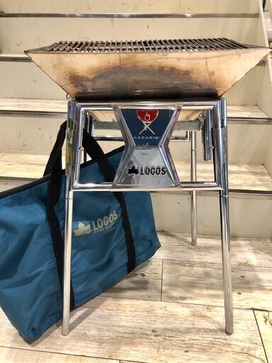 中古　LOGOS　焚き火台　KAGARIBI　L　キャリーバッグ付き