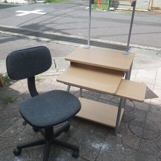 ■無料で差し上げます。■コクヨ　パソコンテーブルミニプリンター棚...