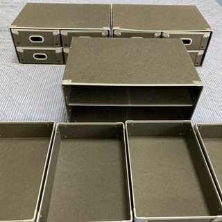 取引中です。無印良品　硬質パルプ・引出４個 の画像