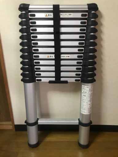 伸縮梯子　アルミ製　3.8m 美品　コンパクト