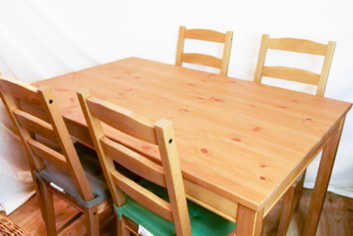 IKEA  used ダイニングテーブル 椅子4脚付き