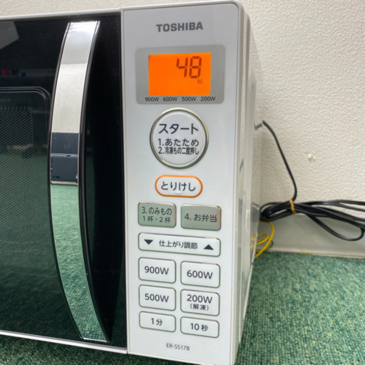 配達無料地域あり＊東芝　単機能電子レンジ　ヘルツフリー　2019年製＊製造番号 SO 17103171RK＊