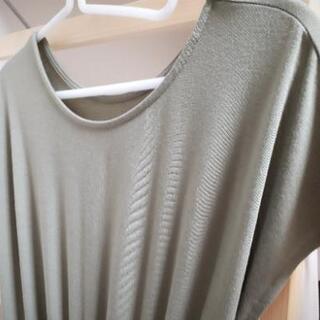 プリーツワンピース★ロペピクニック★サイズ38★カーキ★ウエスト切替で脚長効果★美品★レディースの画像