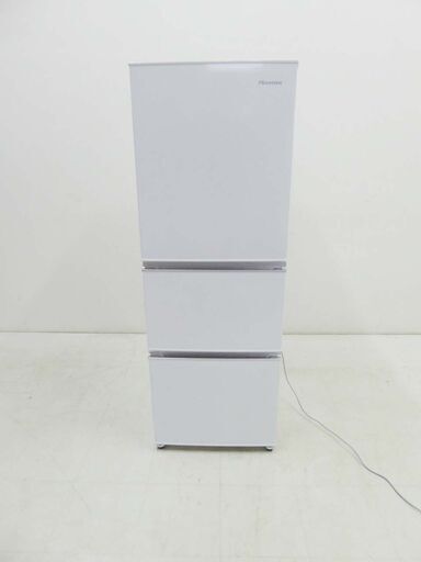 美品 Hisense ハイセンス 保証付 動作確認済 2020年製 HR-D2801W 3ドア冷蔵庫ホワイト 282L