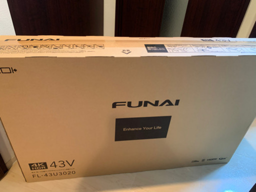 新品未開封43型4kテレビ 売ります