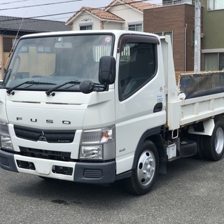 三菱ふそう キャンター 2tダンプ 150馬力/ディーゼル・ターボ/BlueTecテクノロジー/走行距離56862km/平成26年8月/洗車・清掃済の画像