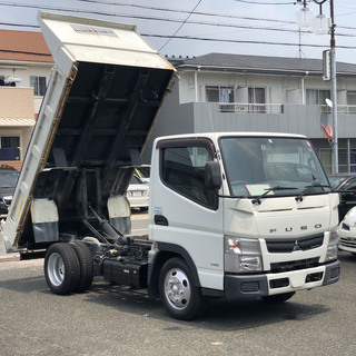 三菱ふそう キャンター 2tダンプ 150馬力/ディーゼル・ターボ/BlueTecテクノロジー/走行距離56862km/平成26年8月/洗車・清掃済の画像