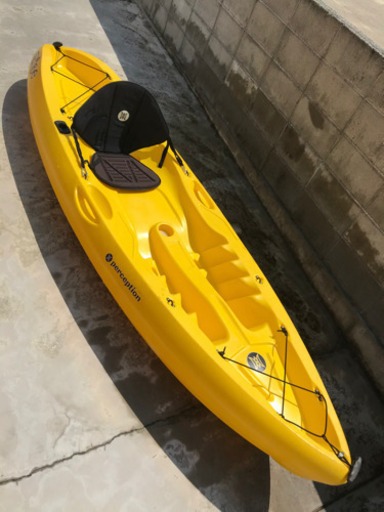 【取引終了商品】カヤック　トライブ　9.5  シート付属　引き取り限定