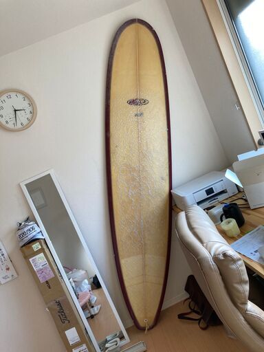 ジャンク【サーフボード】8インチ　フィンなし・フィン留めの金具部分ボード破損