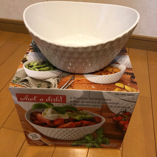 8004 展示品 4PC BOWL What a dish