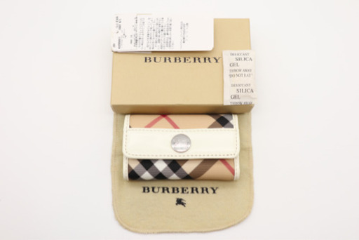 《BURBERRY/六連 キーケース》箱 袋 冊子 Sランク 未使用品 極美品