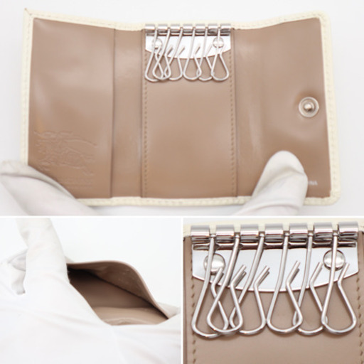 《BURBERRY/六連 キーケース》箱 袋 冊子 Sランク 未使用品 極美品