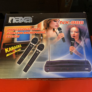 カラオケセット NAXA NX-986 マイク2本セット