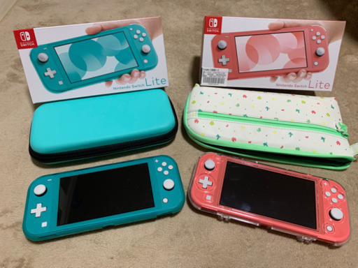 Nintendo Switch Lite 2台セット　美品　ゲオ保証付き