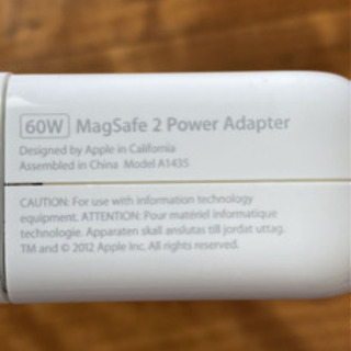 電源アダプタ Apple 純正 Magsafe2 60W