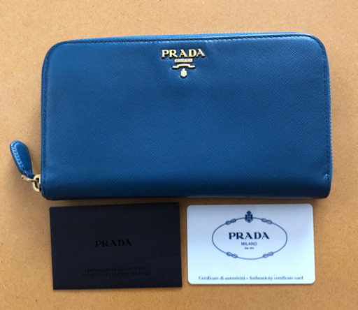 PRADA プラダ　長財布　ラウンドファスナー　正規品　美品　値下げしました！