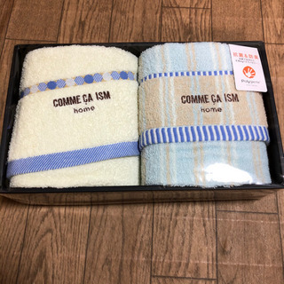 未使用品　コムサ　フェイスタオルの画像