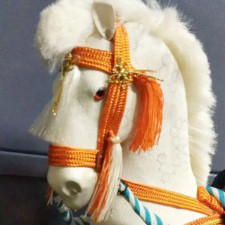 神馬　白馬　置物　兵庫の画像