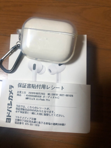 ヨドバシにて2020年8月29日購入  AirPods Pro 