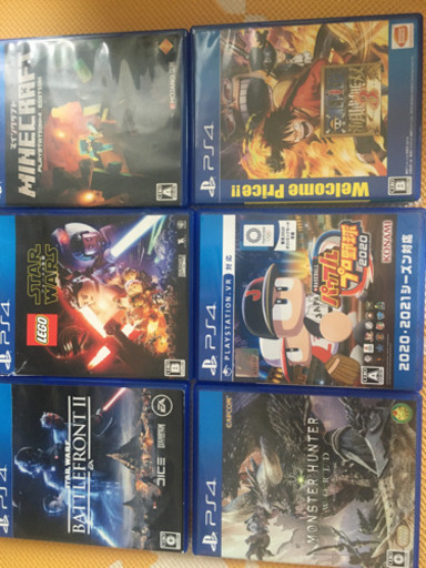 <値下げしました>プレステ4白+コントローラー2個+ソフト6本