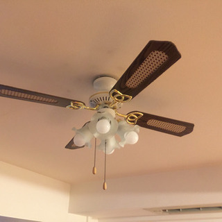 ※お取引完了！【2台アリ】LED電球付 オシャレなシーリングファ...