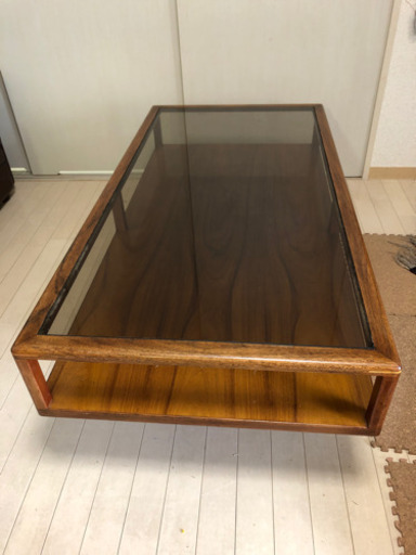 ビンテージ  ガラステーブル