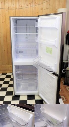 冷蔵庫　SHARP SJ-PD27B-T 2016年製 271L　2ドア　ブラウン　プラズマクラスター　キッチン　料理　住まい
