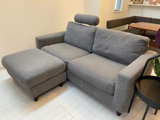 ソファー　三人掛け+オットマン付き★値下げしました！！