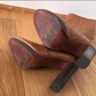 coach 本革キャメルロングブーツ サイズ24cm