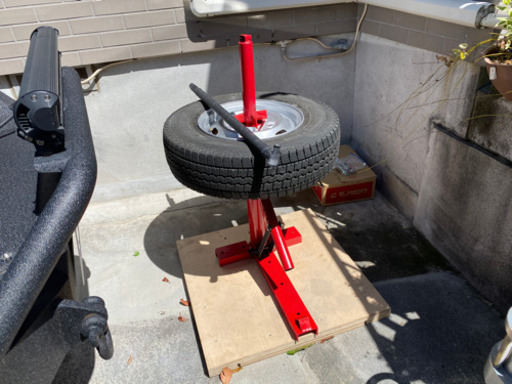 【中古】手動タイヤチェンジャー、ホイールバランサーセット