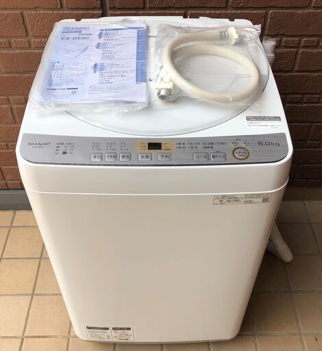 ★シャープ 全自動洗濯機 6kg 美品 2019年製