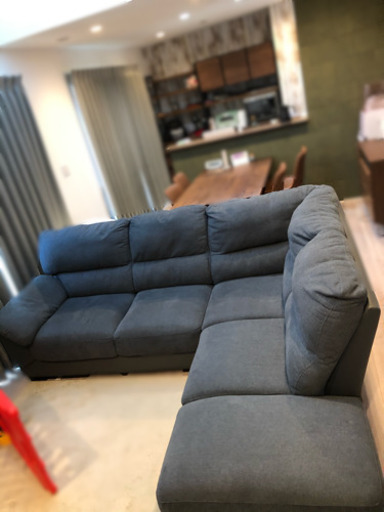 【美品】ニトリ　カウチソファ　L字ソファ