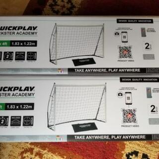 現物確認可能　サッカーゴール2個セット クイックプレイ ポータブル 1.8m×1.2m 組み立て式ゴール 6KSRの画像