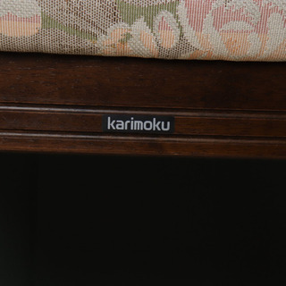 karimoku カリモク 花柄 チェア ③の画像
