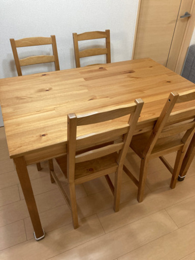 【お譲り先決まりました】IKEA ダイニングテーブルセット　イス　テーブル