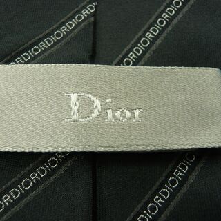 Dior/ディオール ネクタイ ストライプ ブラック/黒 シルク100％ イタリア製 札幌 西岡店の画像