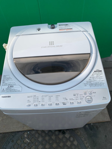 東芝　6キロ　洗濯機　2019年製　お譲りします。