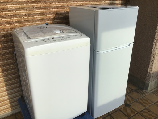 冷蔵庫130リットル　洗濯機5k サービス価格セット