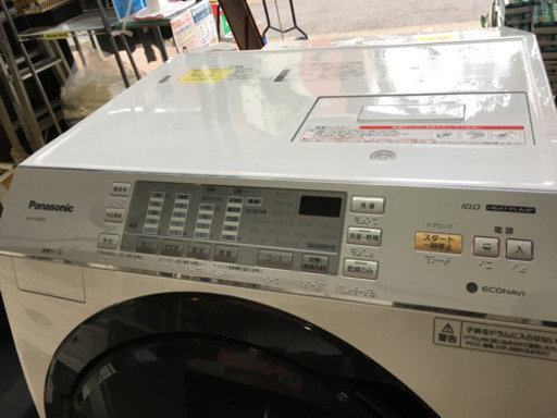 10/5 値下げ! 美品 2018年製 Panasonic 10kg/6.0kgドラム洗濯乾燥機 NA-VX3800L ヒートポンプ 