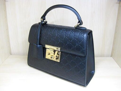 下松)GUCCI グッチ バッグ 2WAYバッグ ハンドバッグ ショルダーバッグ 453188 CWC1G 1000 ブラック ◆FD1705