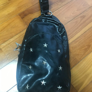 カバン　片ショルダー　黒　スター