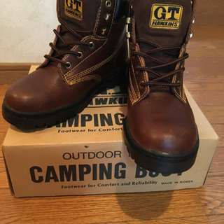 【美品　G.T.HAWKINS】ホーキンス レザートレッキングブ...