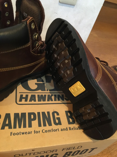 【美品　G.T.HAWKINS】ホーキンス レザートレッキングブーツ アウトドアマウンテンシューズ GT-4851